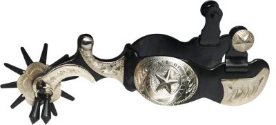 Showman black steel spur with 1
