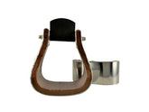 Showman SS bound wood stirrups with 3" tread