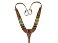 Showman Wool Serape Saddle Blanket Medium Leather Pulling Collar
