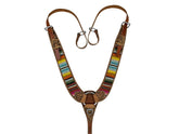 Showman Wool Serape Saddle Blanket Medium Leather Pulling Collar