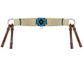 Showman Mohair Wool Multi-Strand Tripping Collar - White/Blue