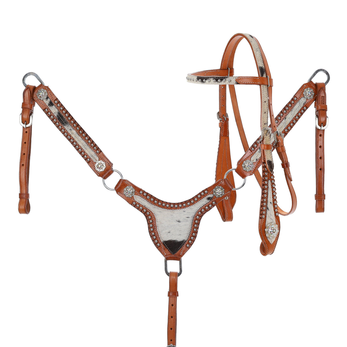 Showman Hide Haven Browband Headstall and Breastcollar Set