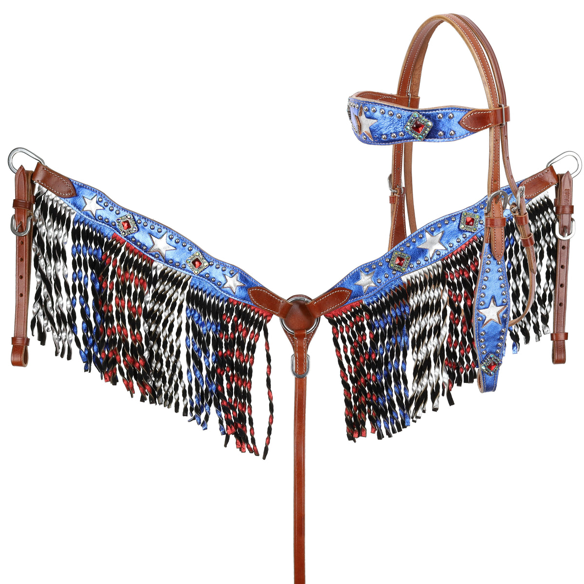 Showman Liberty Browband Headstall and Breastcollar Set