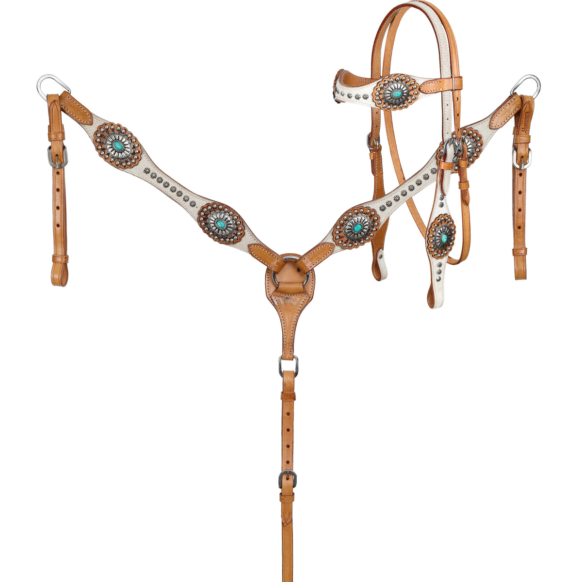 Showman Southern Belle Browband Headstall and Breastcollar Set