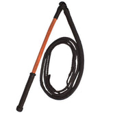 6ft Braided Nylon Bull Whip with Wooden Handle