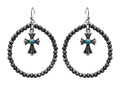 Western Najova Beaded Hoop Earrings