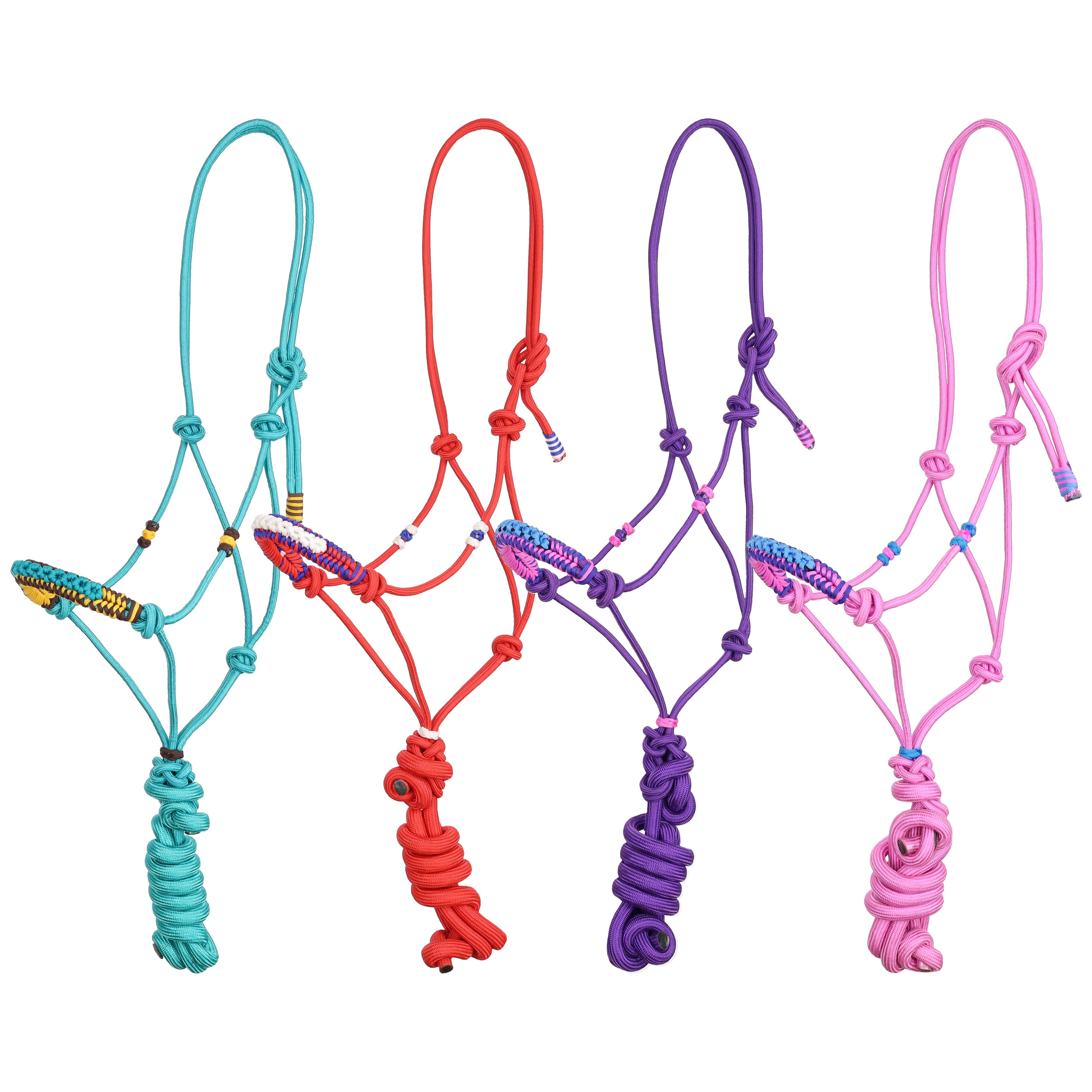 Flower Nose Cowboy Knot Halter with Lead