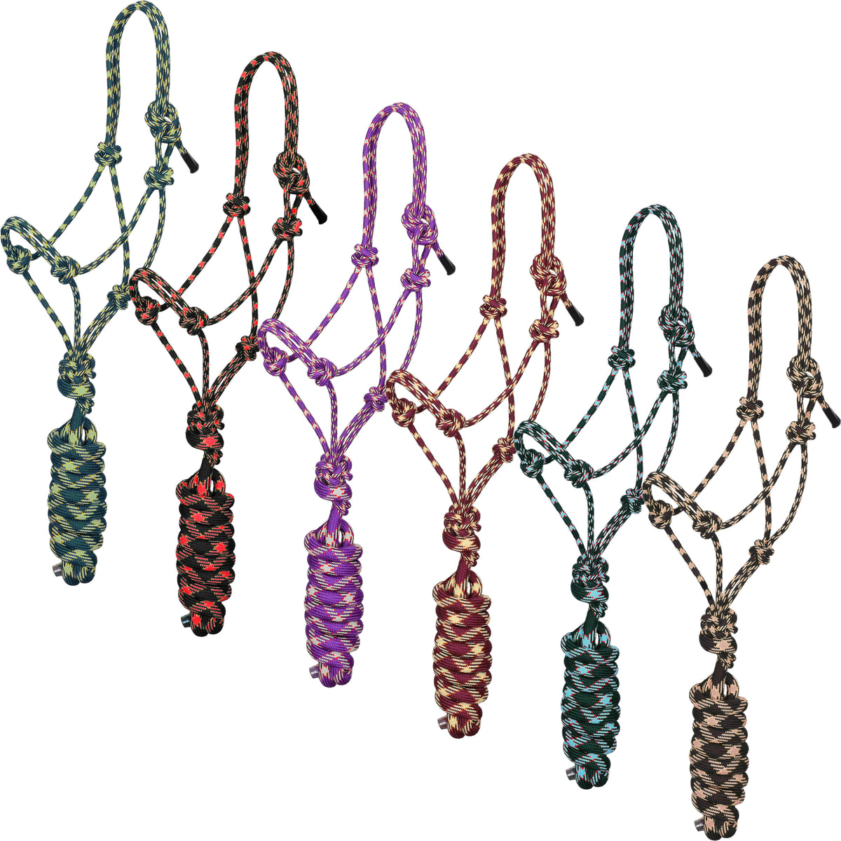 Assorted Diamond Cowboy Knot Halter - Medium/Large Pony