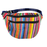 Showman Hip Pack (Fanny Pack) Bag with Striped Serape Print design