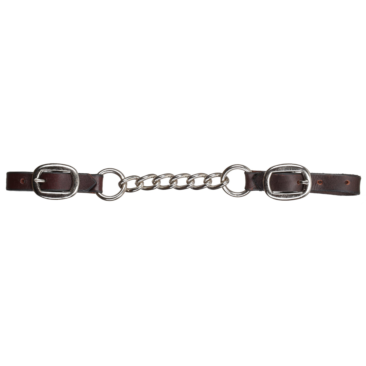 Showman Argentina Cow Leather Curb Chain
