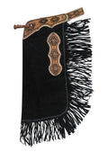 Showman Suede Leather Chinks with Navajo Tooling