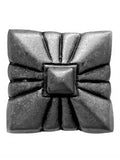 Silver pyramid embossed shape concho with Screw