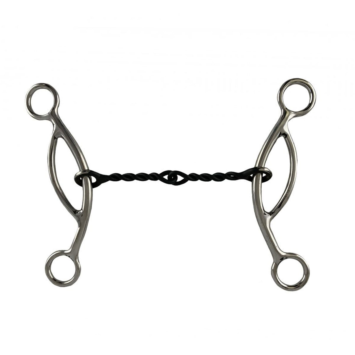 Showman 5" Stainless Steel Sweet Iron Twisted Sliding Gag Bit