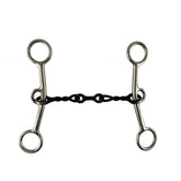 Showman Stainless Steel Twisted Sweet Iron 5" Mouth JR Cow-horse bit with Dogbone Center