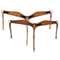 Showman Contoured Argentina Cow Leather Basket Tooled Breastcollar