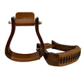 Showman Dark Finish Wooden Stirrups
