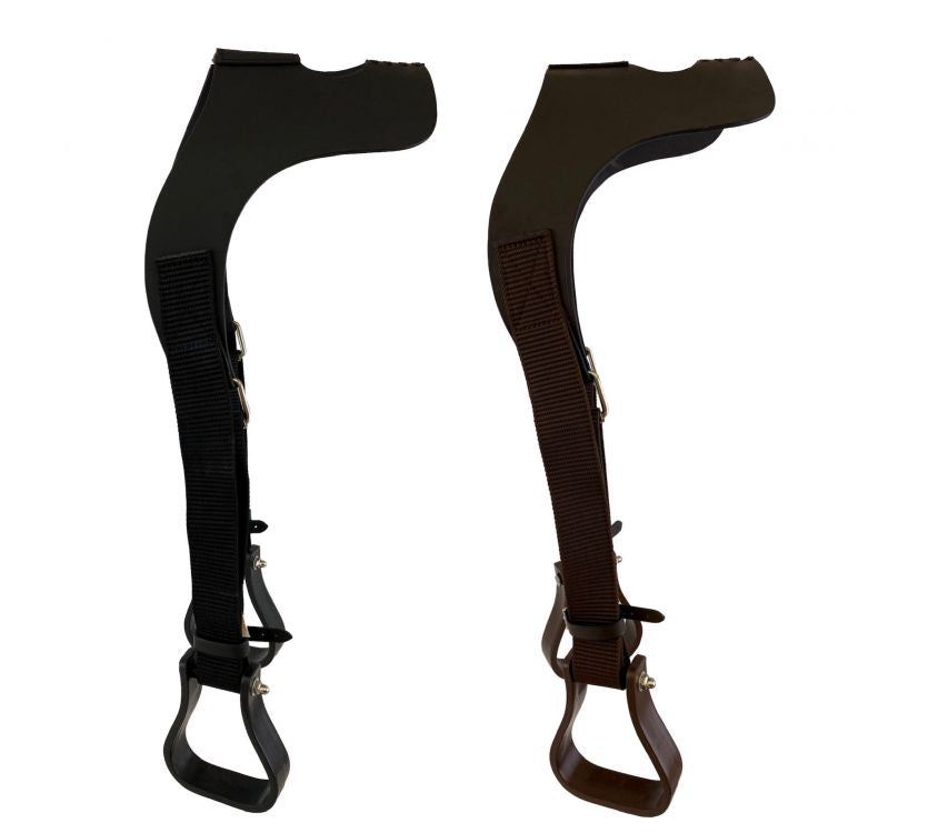 Leather Buddy Stirrup with Plastic Stirrups