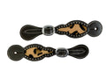 Showman Ladie's Hair-On Cheetah Spur Straps
