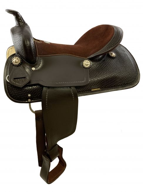 16" Double T Dark Oil Pleasure Style Saddle