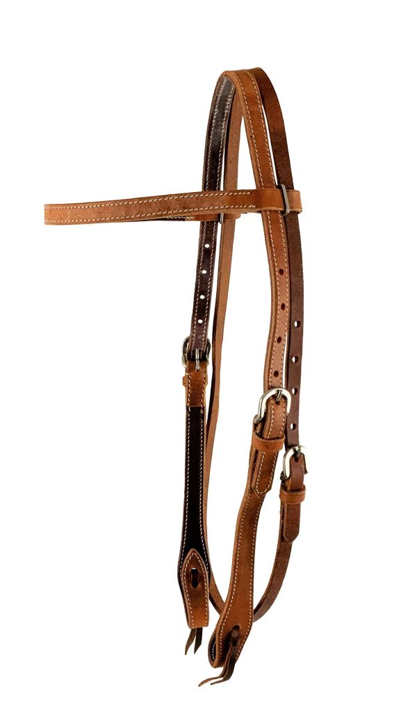 Showman Argentina Harness cow leather browband headstall