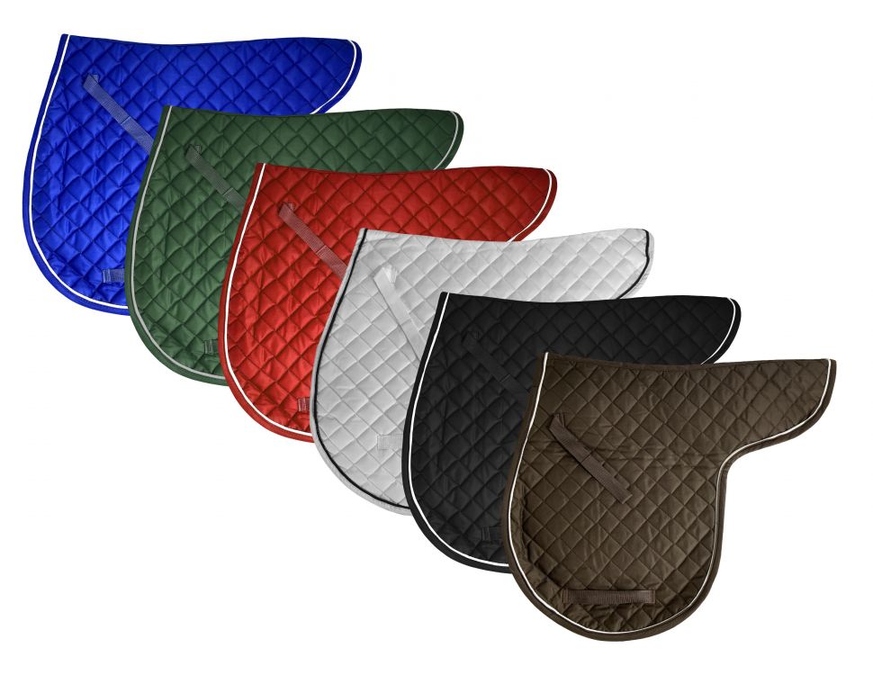 Showman quilted English saddle pad