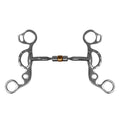 Showman Comfort Jointed Copper Roller Short Shank Snaffle Curb Bit