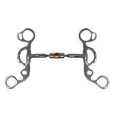 Showman Comfort Jointed Copper Roller Short Shank Snaffle Curb Bit