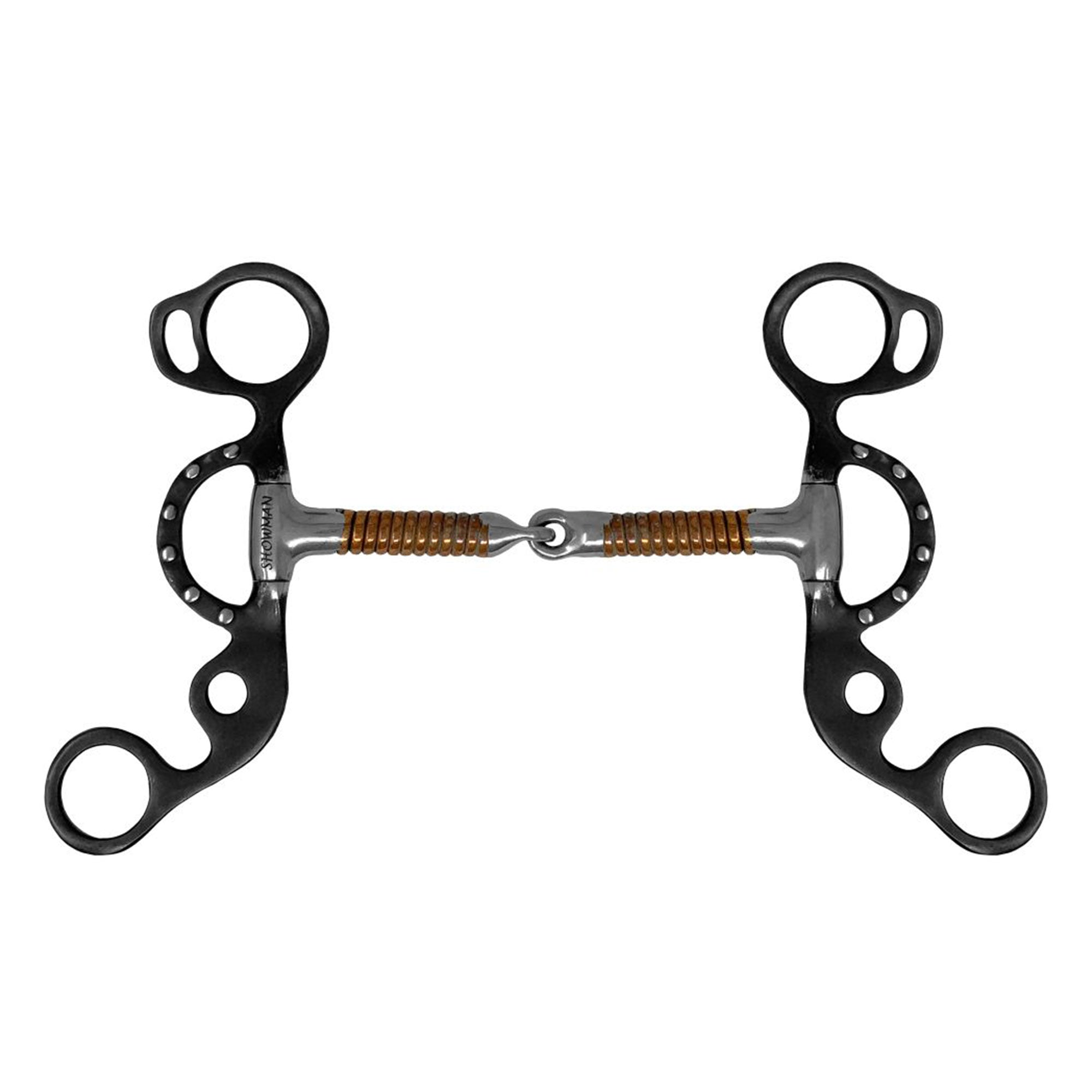 Showman Western Short Shank Copper Wrapped Wire Bit