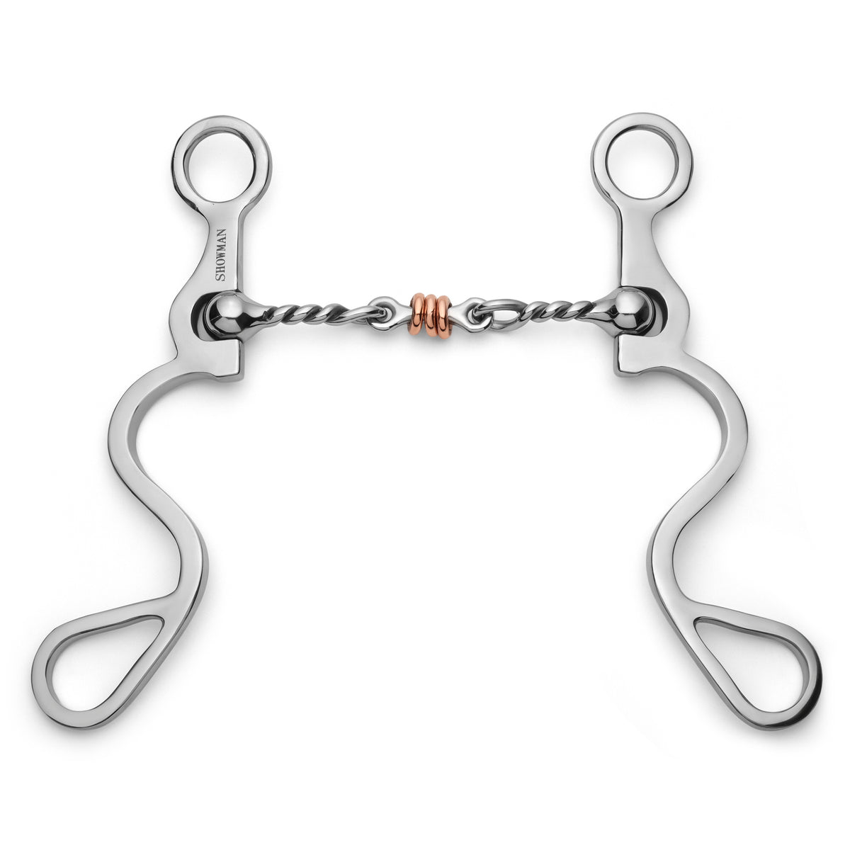 Showman Long S Shank with Jointed Twisted Wire Dog Bone