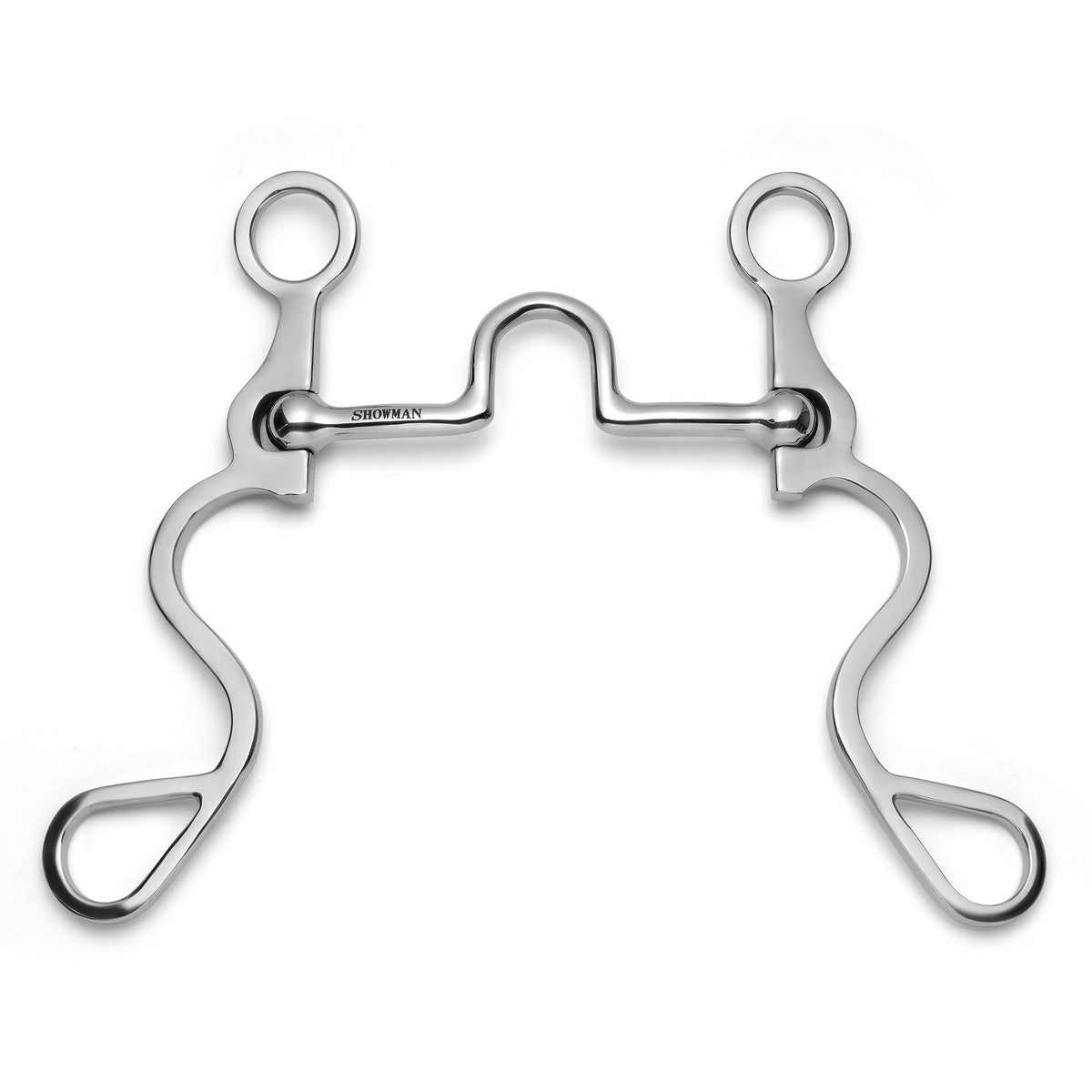 Showman Long S Shank with Fixed Port Tongue Relief