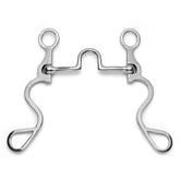 Showman Long S Shank with Fixed Port Tongue Relief