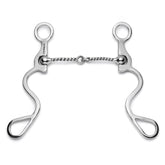 Showman Long S Shank with Twisted Wire Snaffle