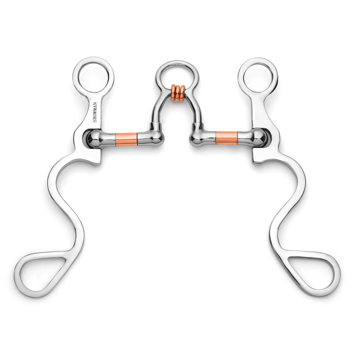 Showman Long S Shank with Copper Wrapped Ported Rollers