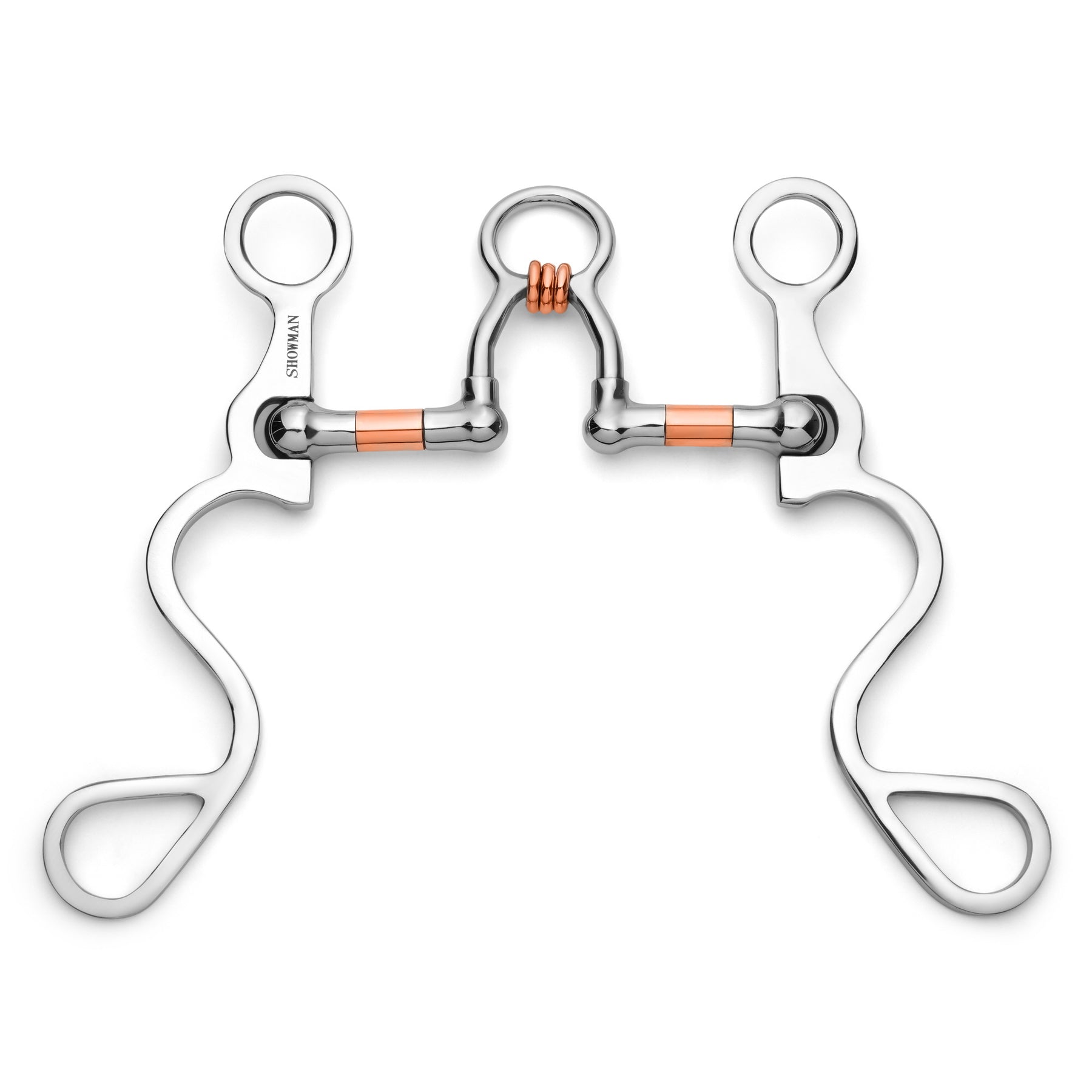 Showman Long S Shank with Copper Wrapped Ported Rollers