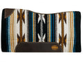 Klassy Cowgirl 28" X 30" Memory Felt Saddle Pad - white and orange