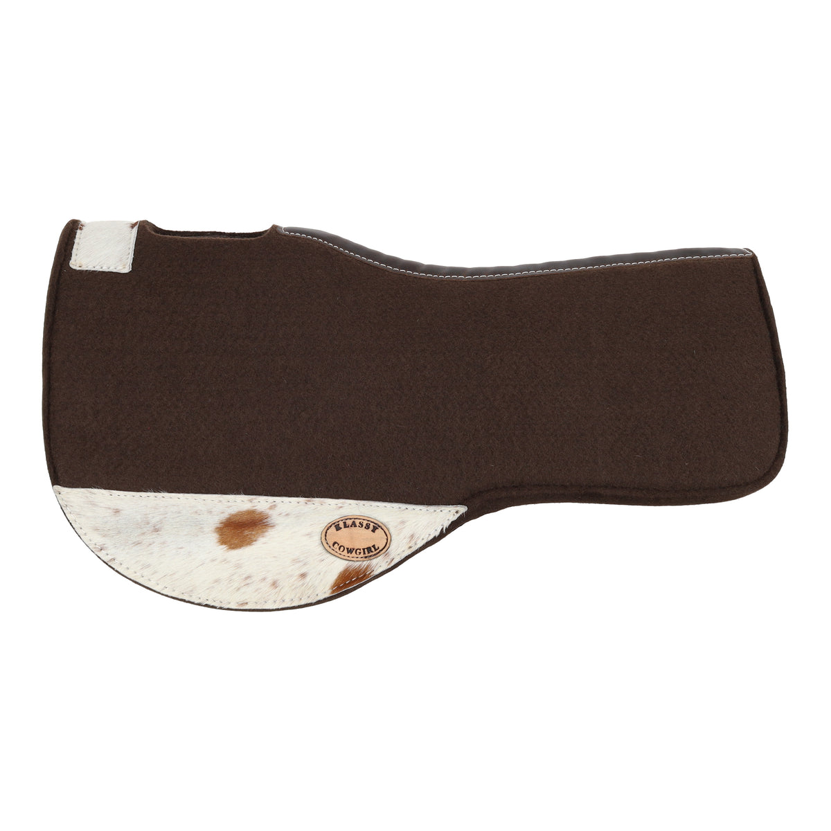 Klassy Cowgirl 28" x 30" Rodeo Hide Contoured Felt Saddle Pad