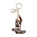 Bling Rhinestone Keychain - Cheetah Boot