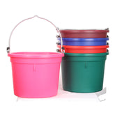 Assorted 20 Qt Deluxe Flat Back Bucket