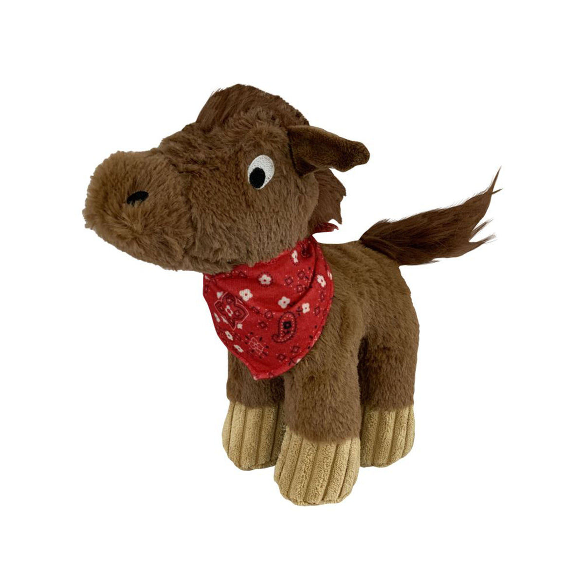 Western Plush Squeaky Dog Toy - Horse