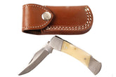 Wild Turkey handmade folder knife with bone handle