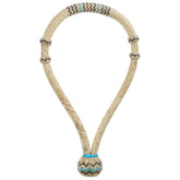 Showman Turquoise Rawhide Bosal