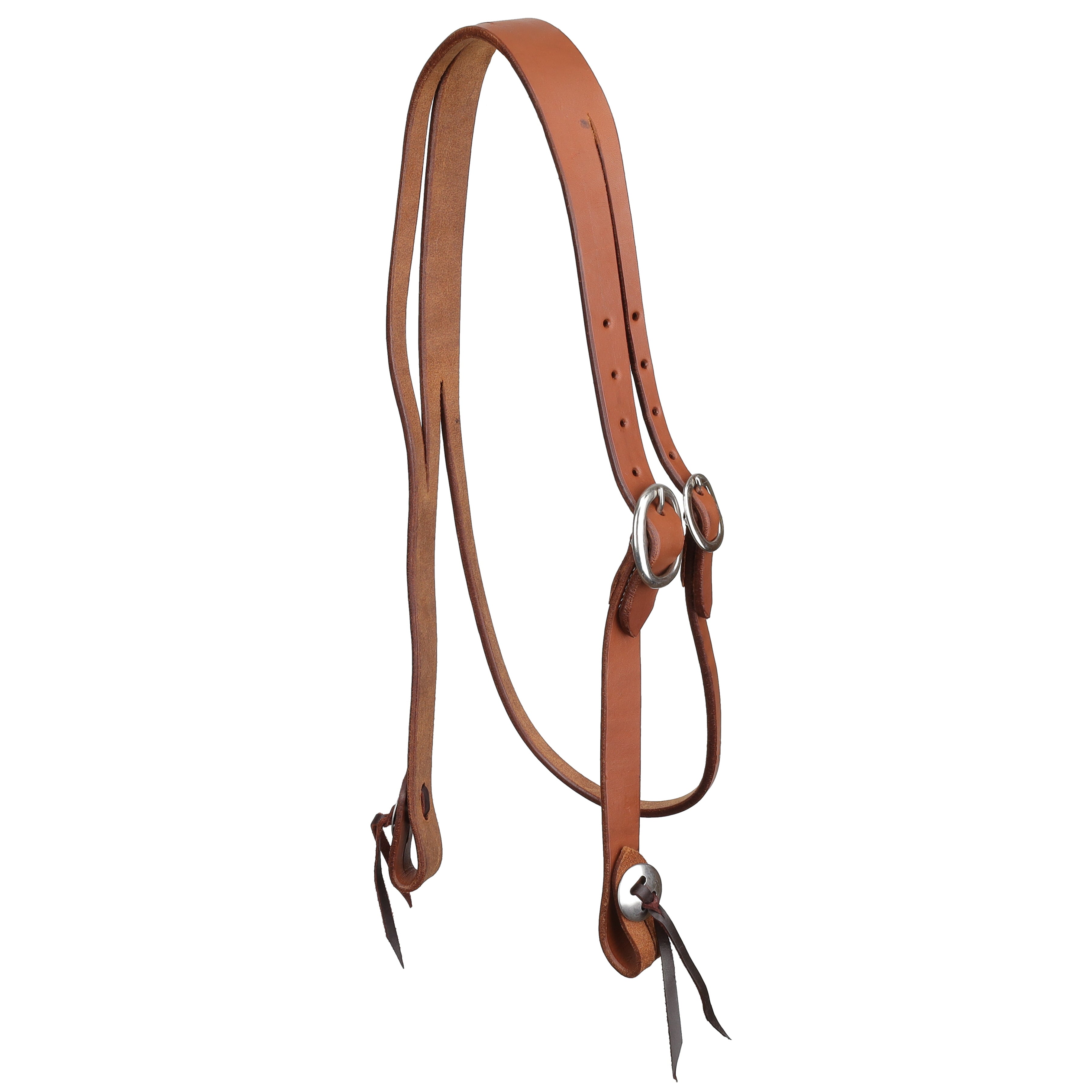 Showman Classic Argentina Cow Leather Split Ear Headstall with Throatlatch
