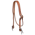 Showman Classic Argentina Cow Leather Split Ear Headstall with Throatlatch