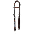 Showman Navajo Nights Argentina Cow Leather Beaded One Ear Headstall