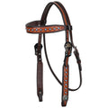 Showman Starlight Argentina Cow Leather Browband Headstall
