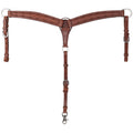 Showman Barbwire Argentina Cow Leather Breastcollar - Mini/Small Pony