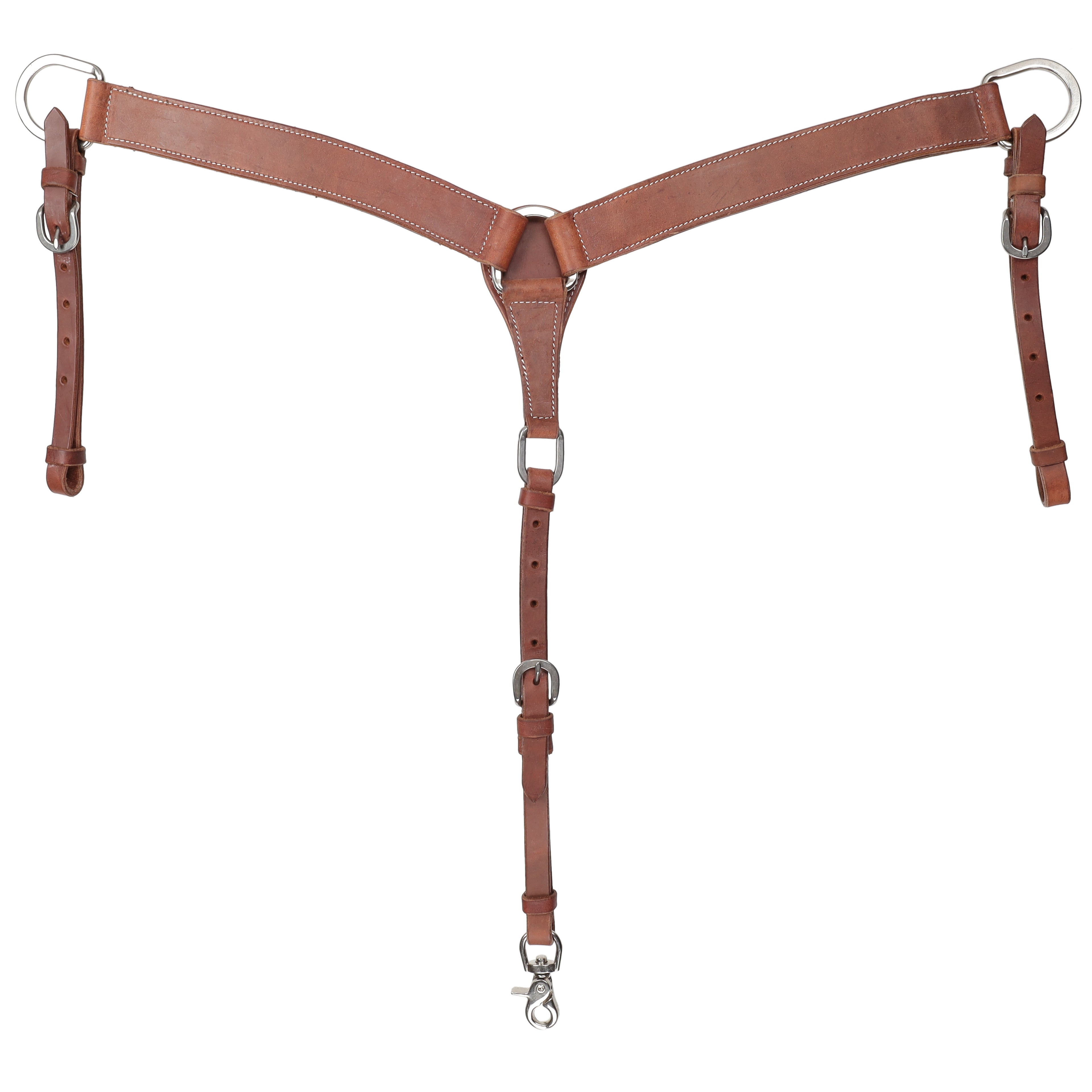 Showman Argentina Cow Leather Breastcollar - Mini/Small Pony