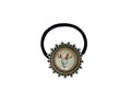 Floral Steer Head Pendant Ponytail Holder