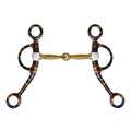 Showman Southwest Print Copper Argentine Snaffle Bit