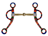 Showman Serape Print Copper Argentine Snaffle Bit